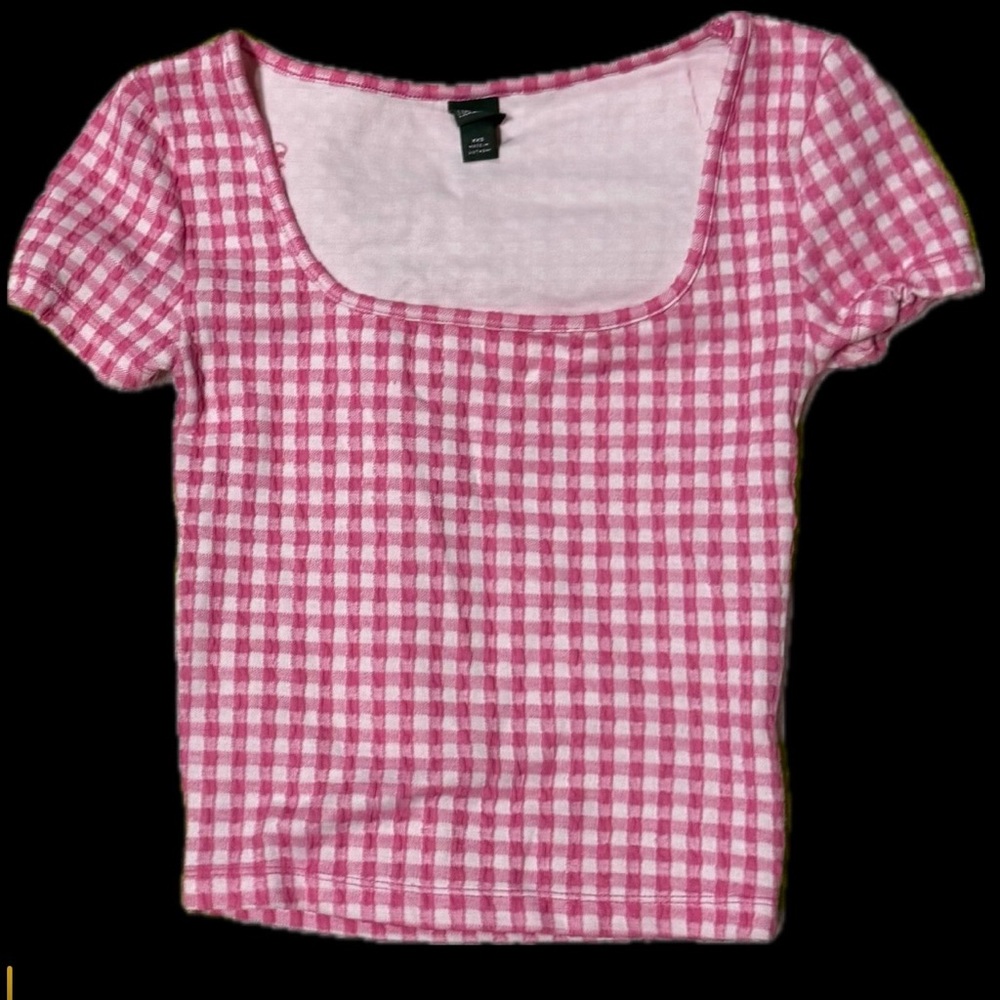 Pink Gingham Top XXS